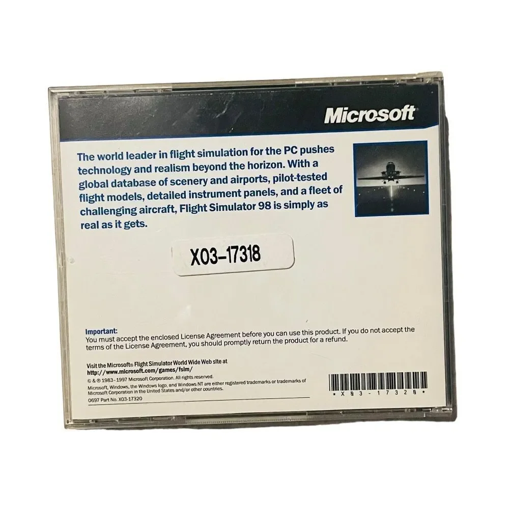 10/$25🦋 Microsoft Flight Simulator 98 with Pilot's Handbook